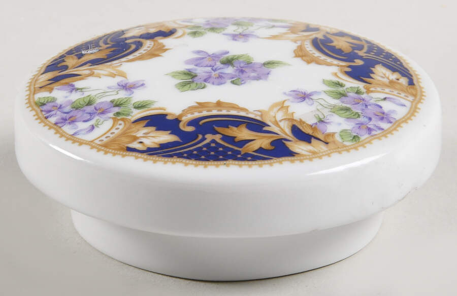 Royal Violets Teapot Lid for Individual Teapot with Cup by Sadek-1