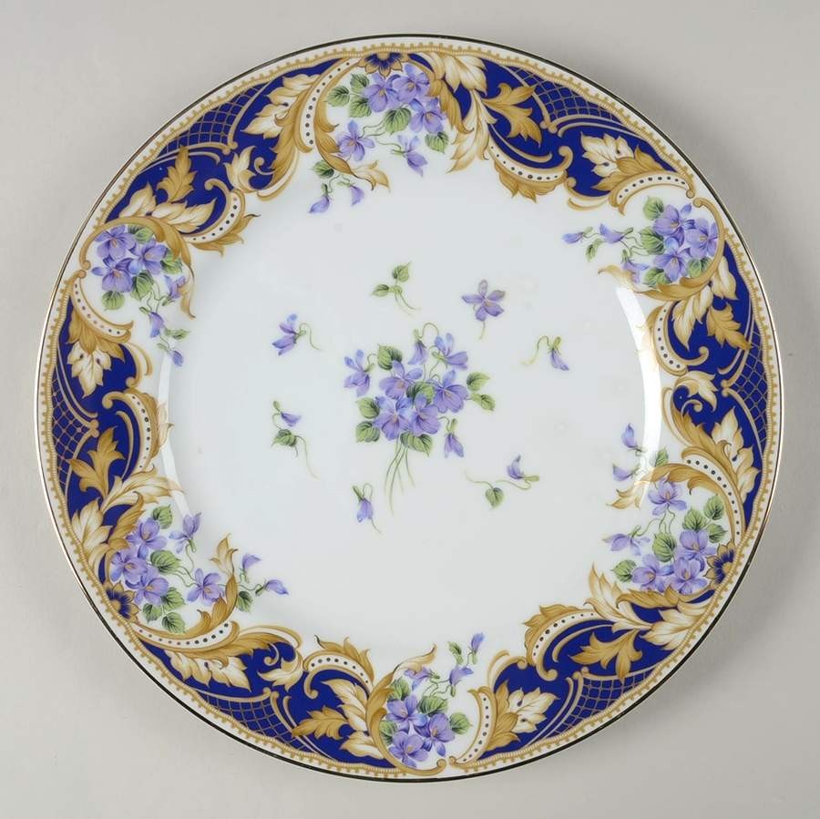 Royal Violets Cake Plate by Sadek-1