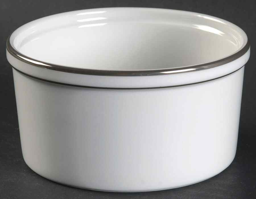 White & Platinum Ramekin by Sadek-1