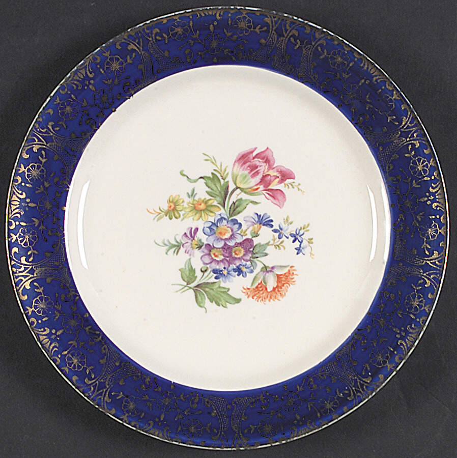 American Lady Blue Salad Plate by Stetson-1