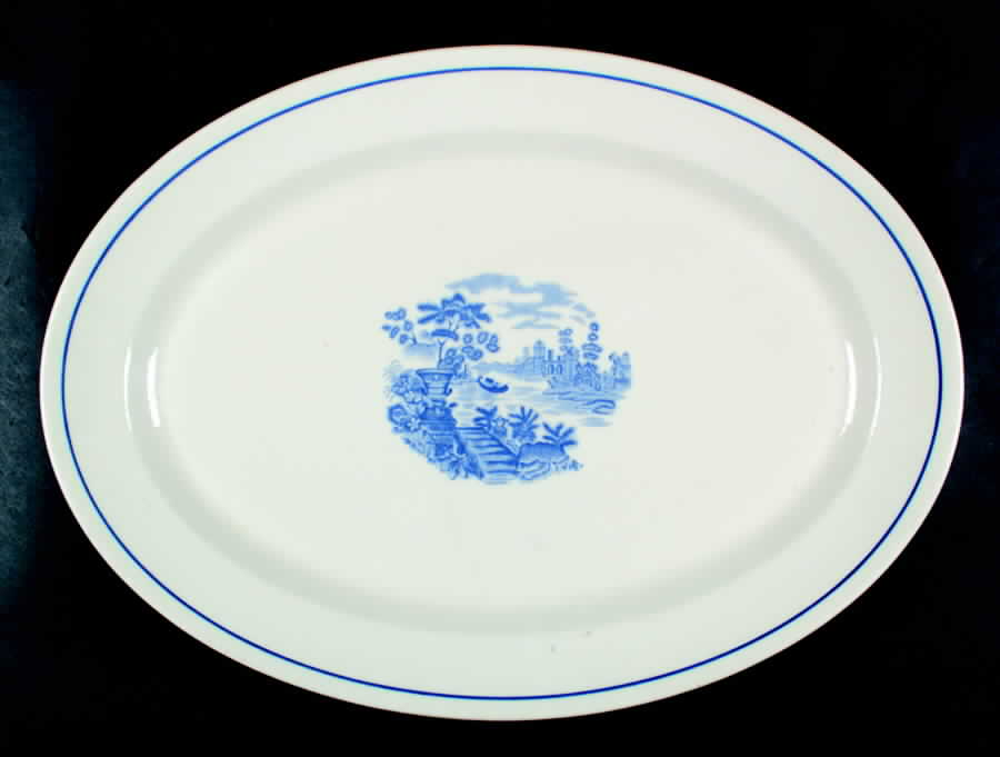 SY586 14" Oval Serving Platter by Syracuse-1
