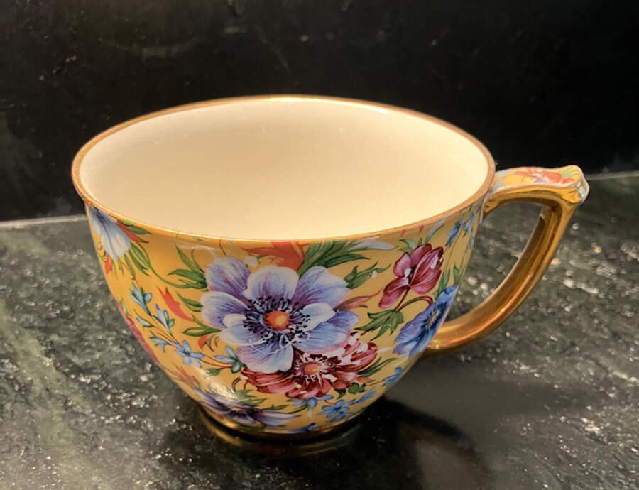 Sophie Chintz Flat Cup by Sadler-1