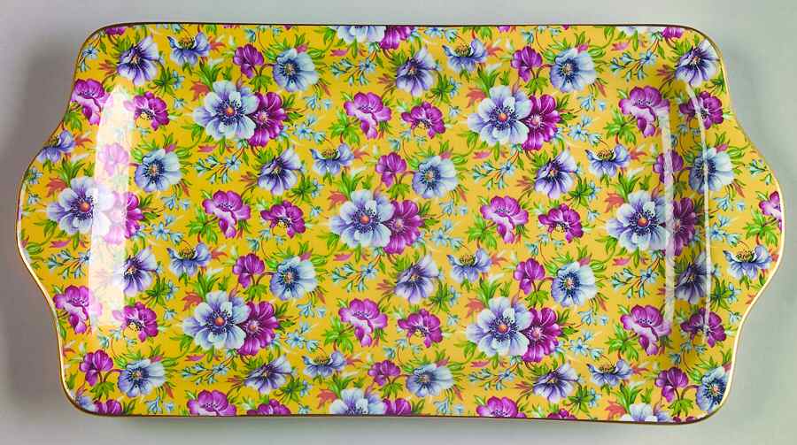 Sophie Chintz Large Sandwich Tray by Sadler-1