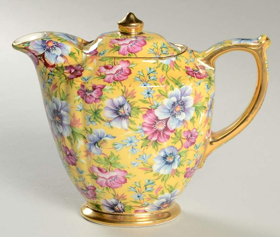 Sophie Chintz Mini Coffee Pot & Lid by Sadler-1