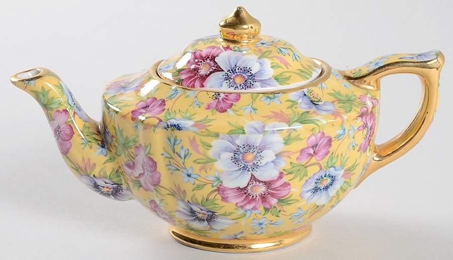 Sophie Chintz Individual Teapot & Lid by Sadler-1