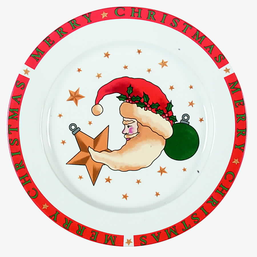 Santa's Ornament Salad Plate by Signature-1