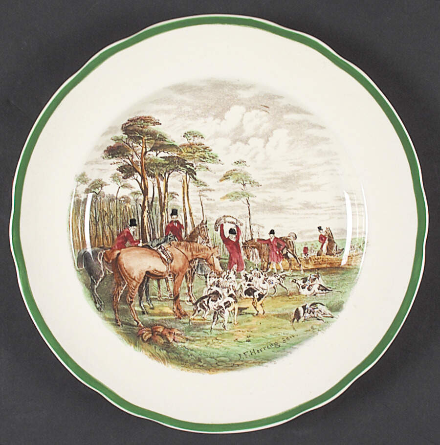 Herring Hunt Luncheon Plate by Spode-1