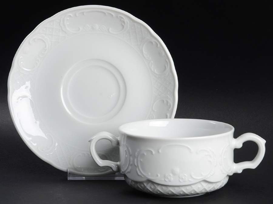 SCD43 Flat Cream Soup Bowl & Saucer Set by Schonwald-1