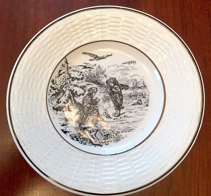LES MOIS THE MONTHS Bread & Butter Plate by Sarreguemines-1