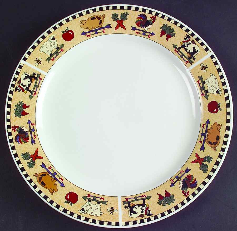 Country Gathering Dinner Plate by Sakura-1
