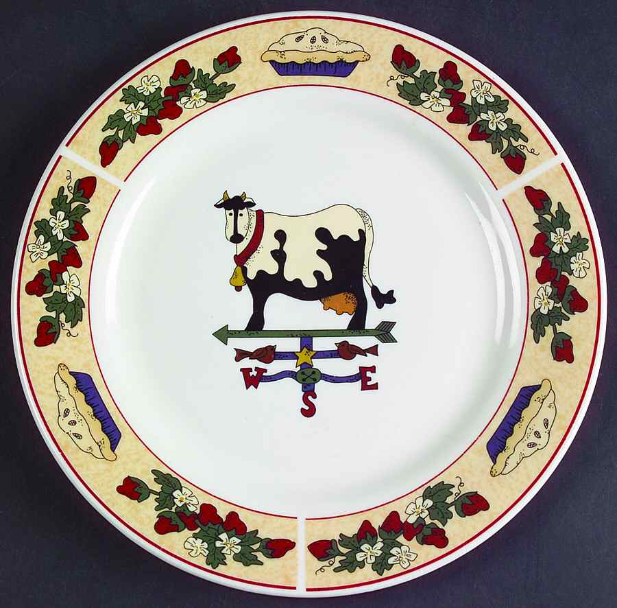 Country Gathering Salad Plate by Sakura-1