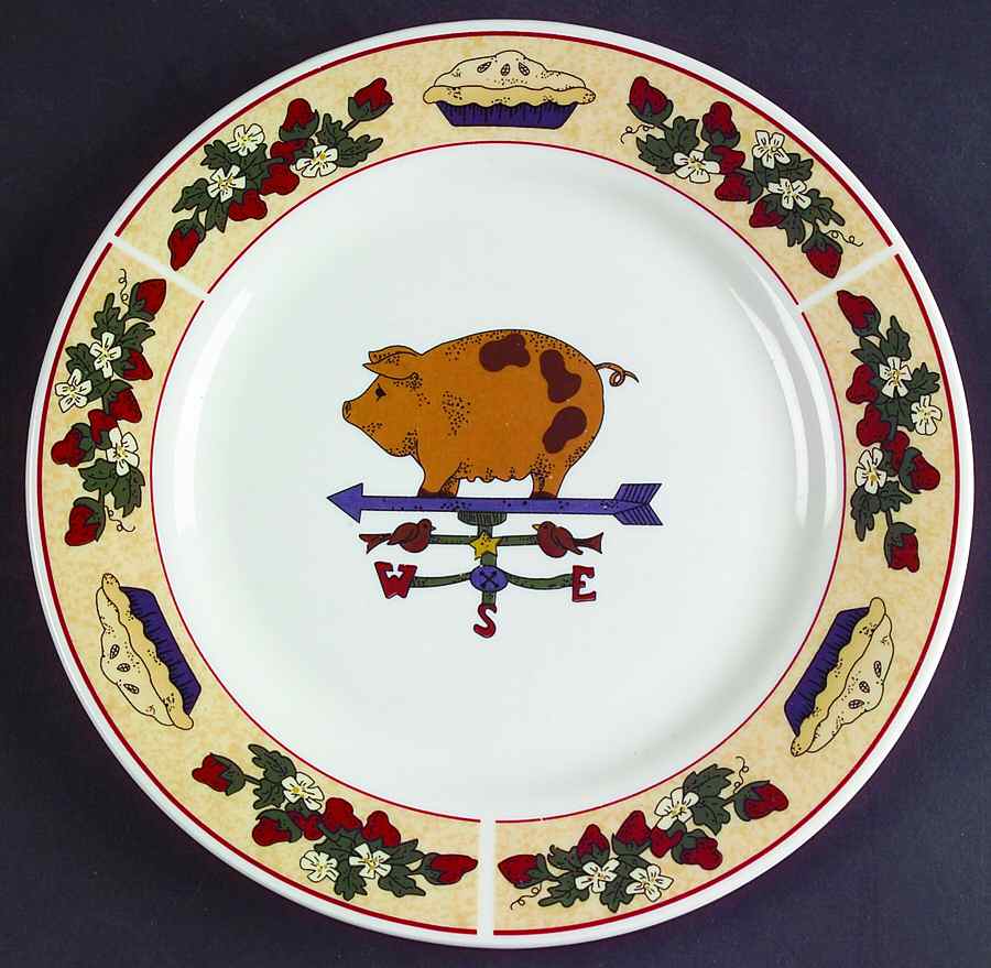 Country Gathering Salad Plate by Sakura-1