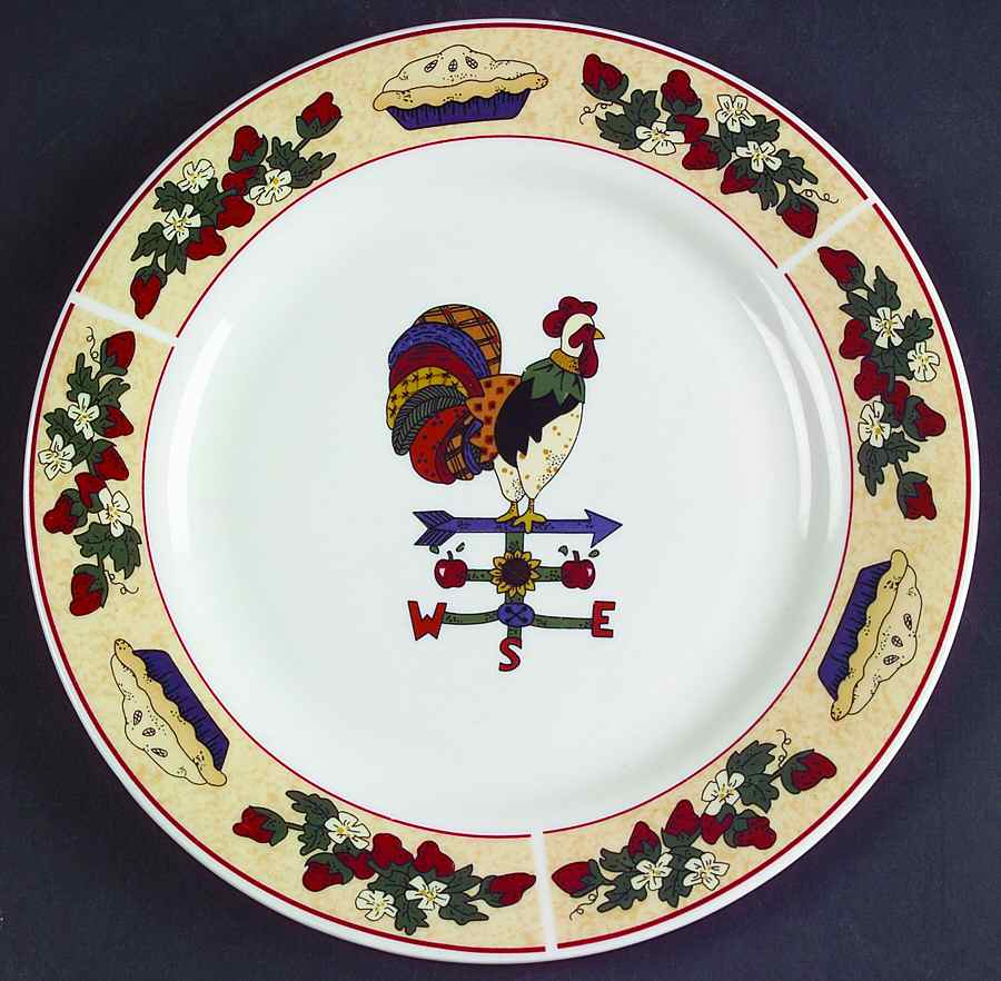 Country Gathering Salad Plate by Sakura-1