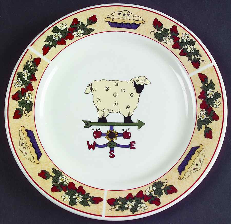 Country Gathering Salad Plate by Sakura-1