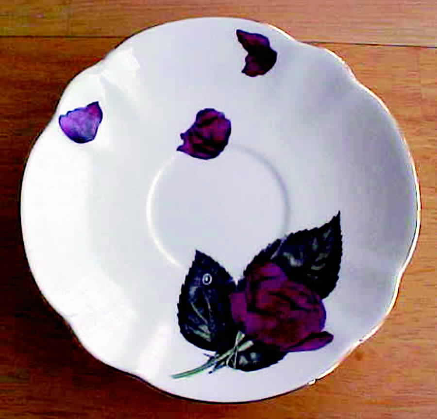 A Rose For You Saucer by Salisbury-1