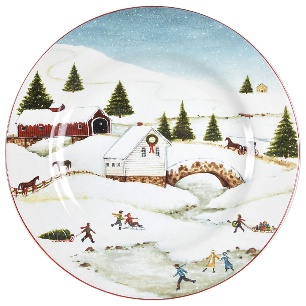 Christmas Valley Salad/Dessert Plate by Sakura-1