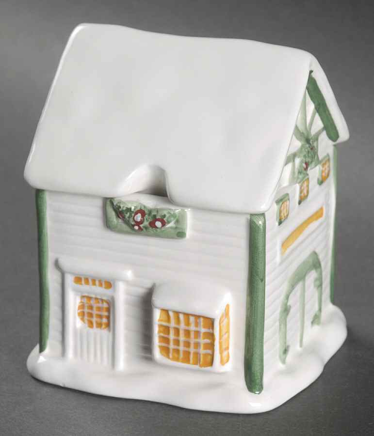 Christmas Valley Figural Sugar Bowl & Lid by Sakura-1