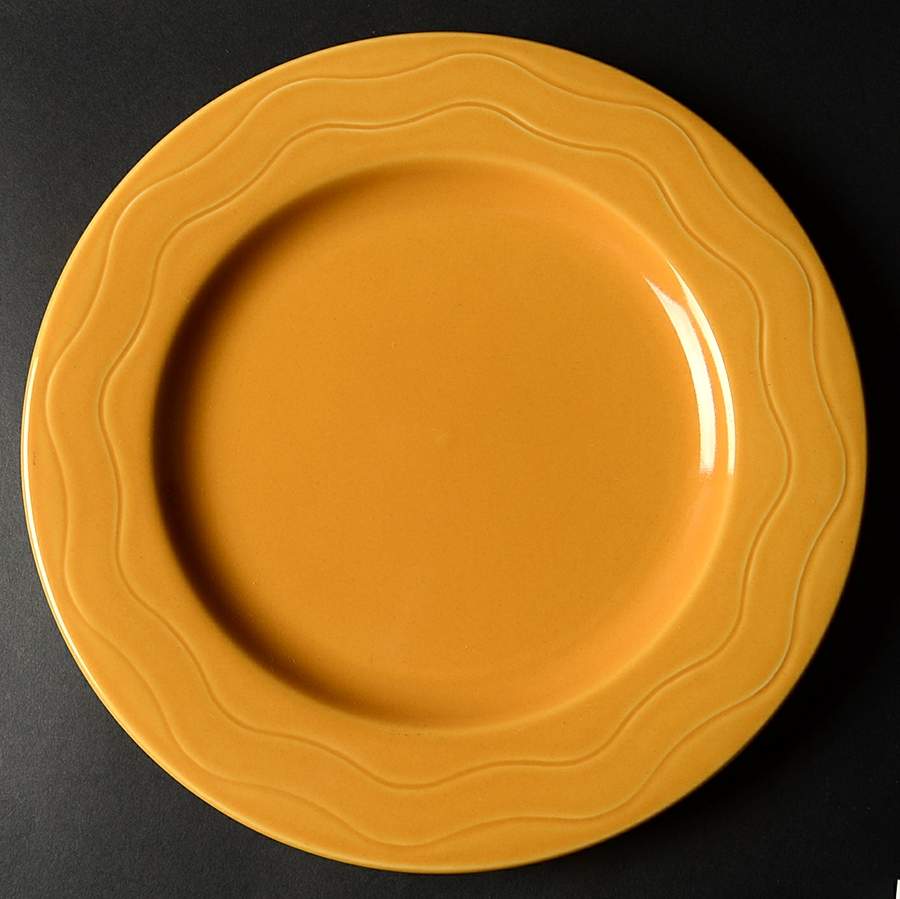 Cantina Yellow (Saffron) Large Dinner Plate by Syracuse-1