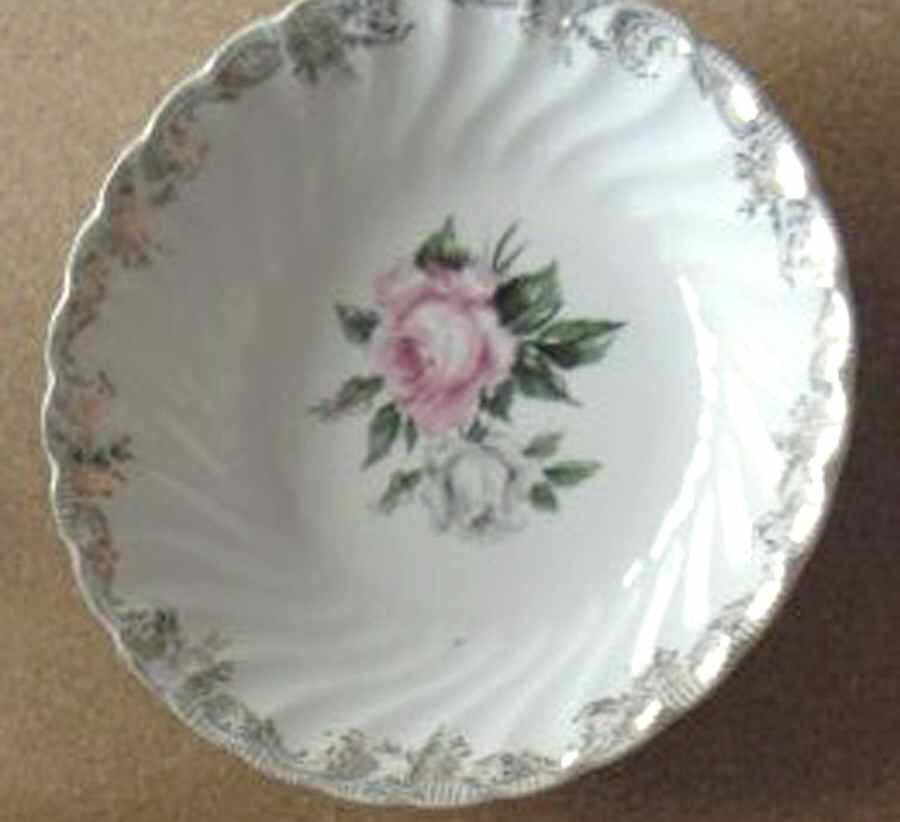 Regency Rose Fruit/Dessert (Sauce) Bowl by Sovereign Potters-1