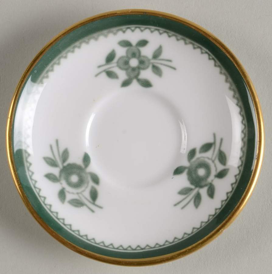 Gloucester Green (Bone China) Miniature Saucer by Spode-1