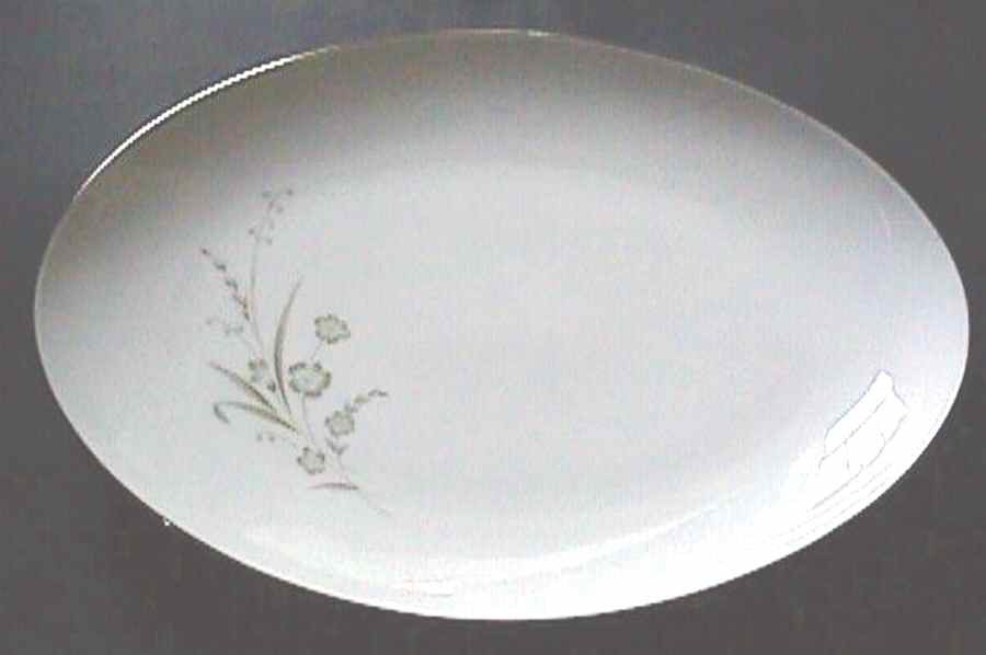 Odette 12" Oval Serving Platter by Sango-1