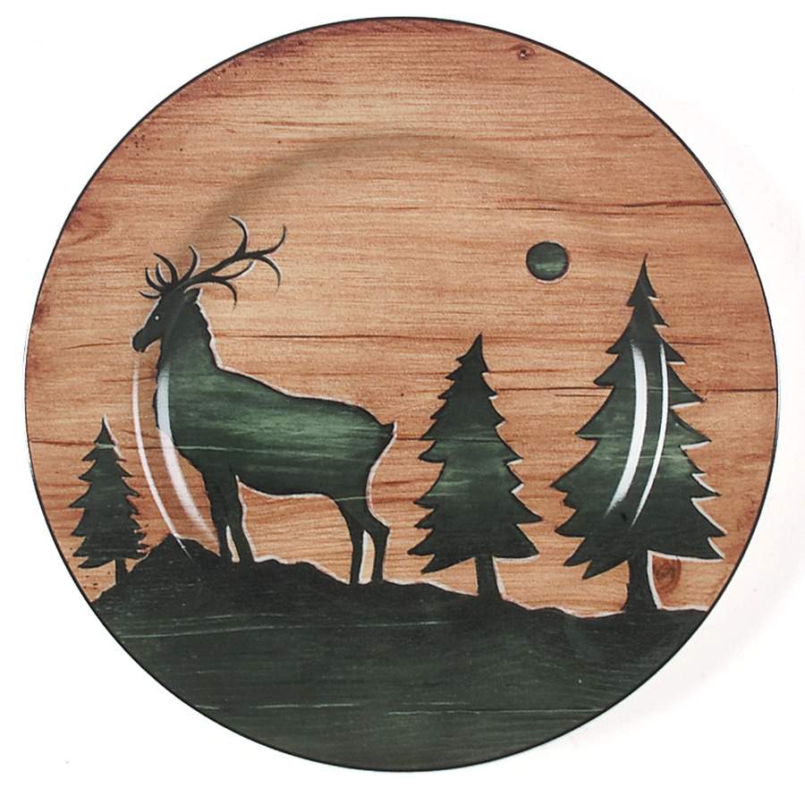 Log Cabin Salad/Dessert Plate by Sakura-1