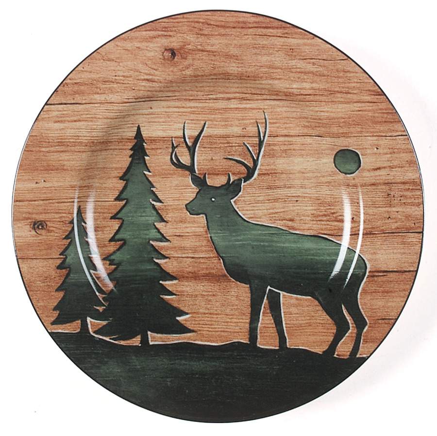 Log Cabin Salad/Dessert Plate by Sakura-1