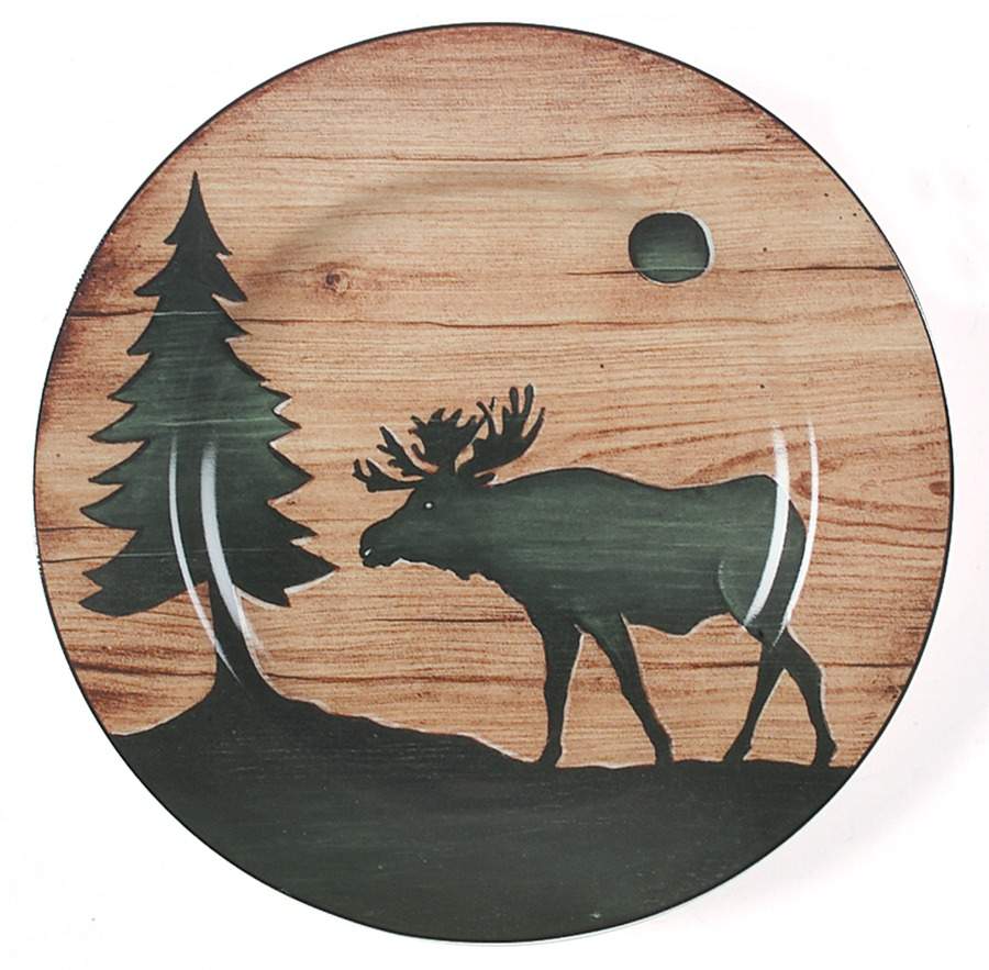 Log Cabin Salad/Dessert Plate by Sakura-1