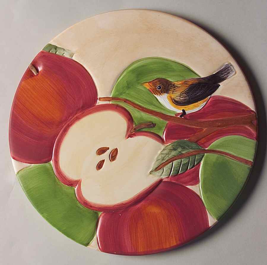 Apple Orchard 9" Round Trivet by Sakura-1