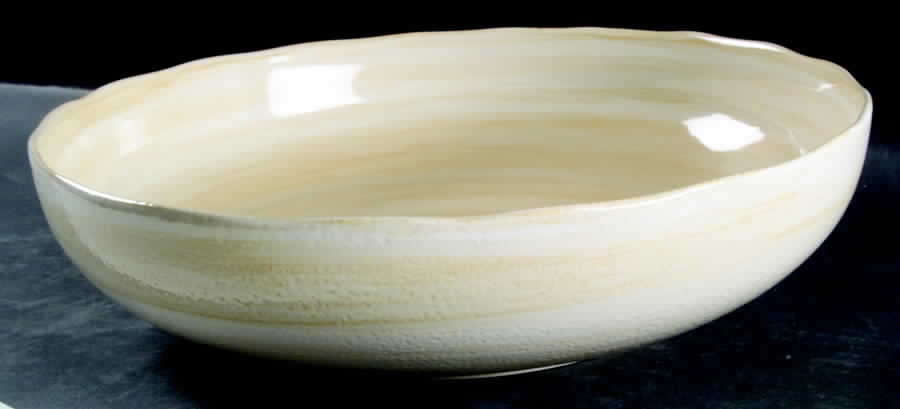 Coral Sand 13" Large Salad Serving Bowl by Sango-1