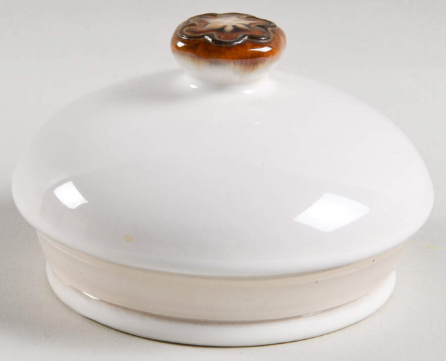 Waves Brown Lid for Medium Canister by Sango-1