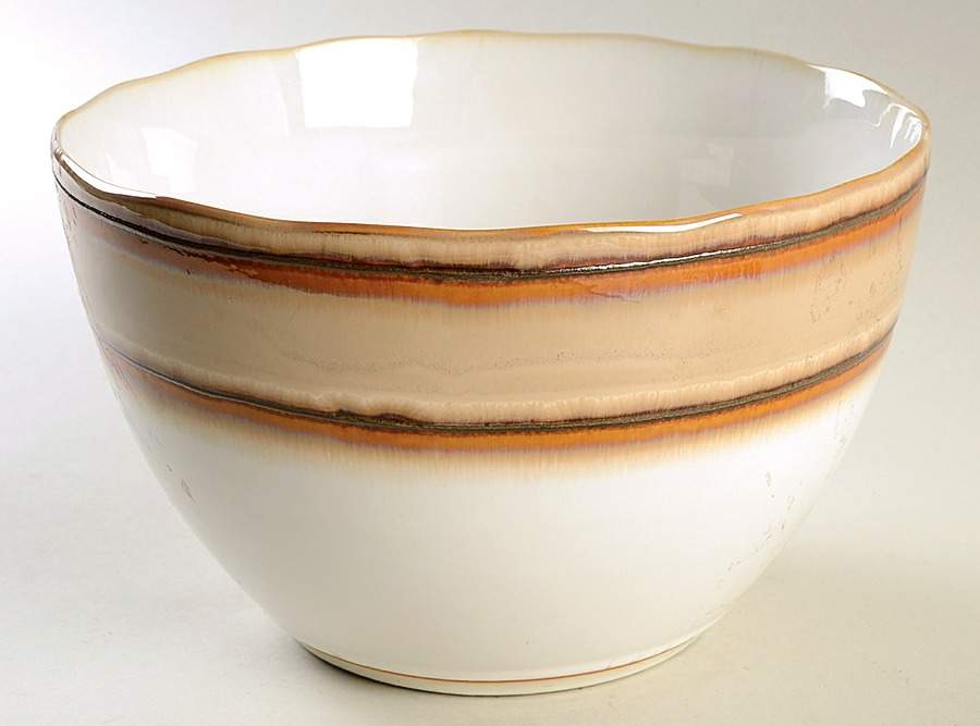 Waves Brown 9" Mixing Bowl by Sango-1