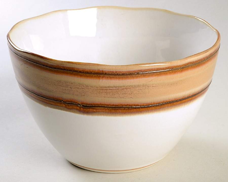 Waves Brown 7" Mixing Bowl by Sango-1