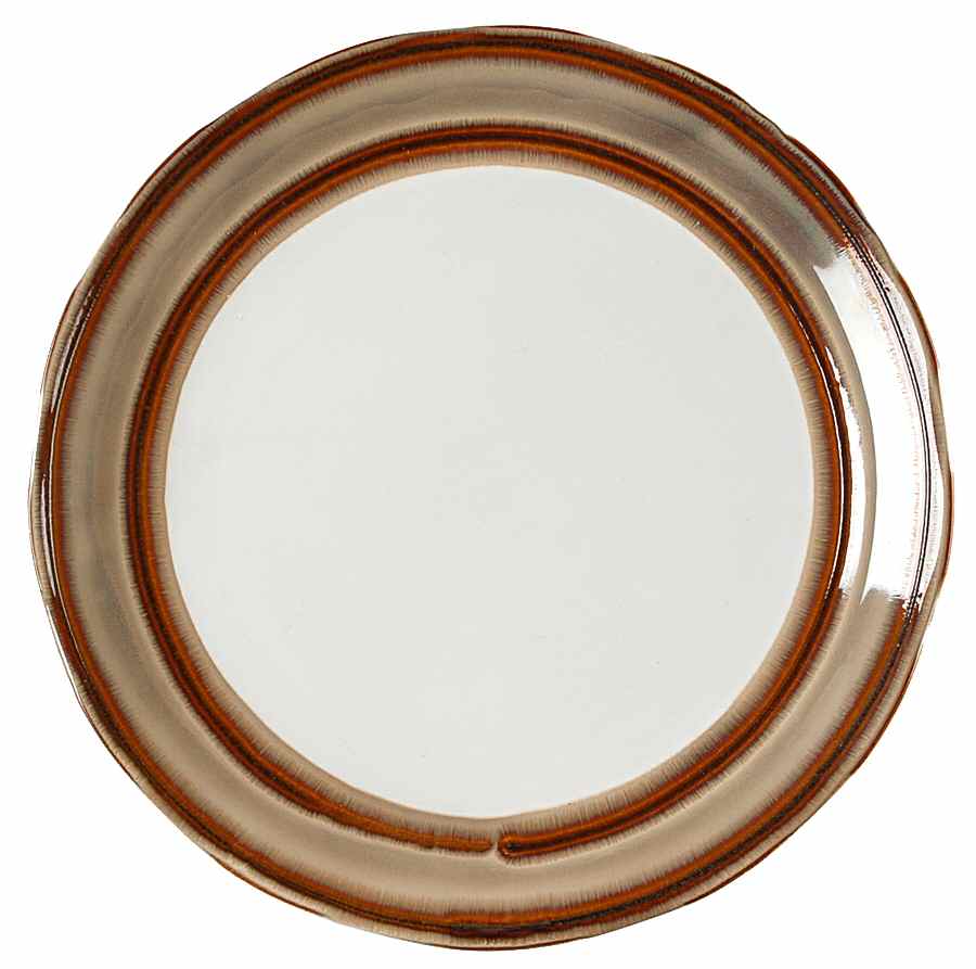 Waves Brown 12" Chop Plate (Round Platter) by Sango-1