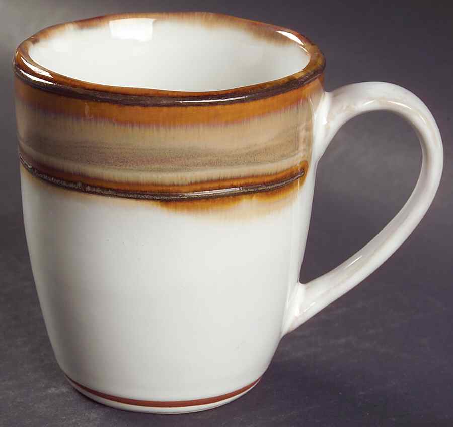 Waves Brown Mug by Sango-1