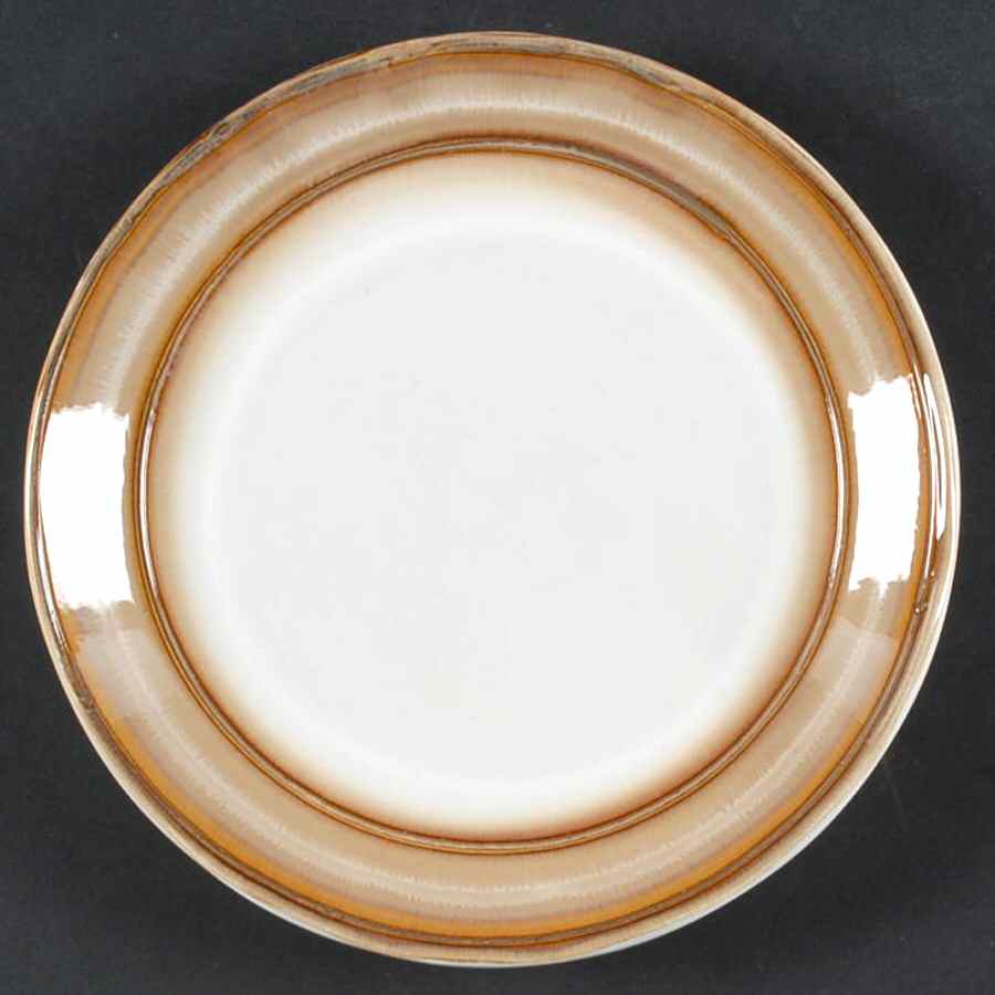 Waves Brown Salad Plate by Sango-1