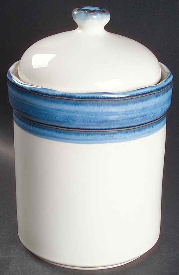 Waves Blue Extra Large Canister & Lid by Sango-1