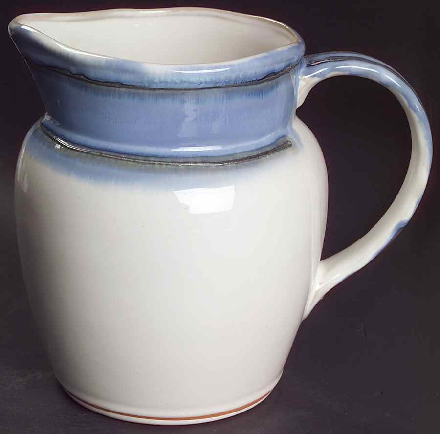 Waves Blue 72 Oz Pitcher by Sango-1