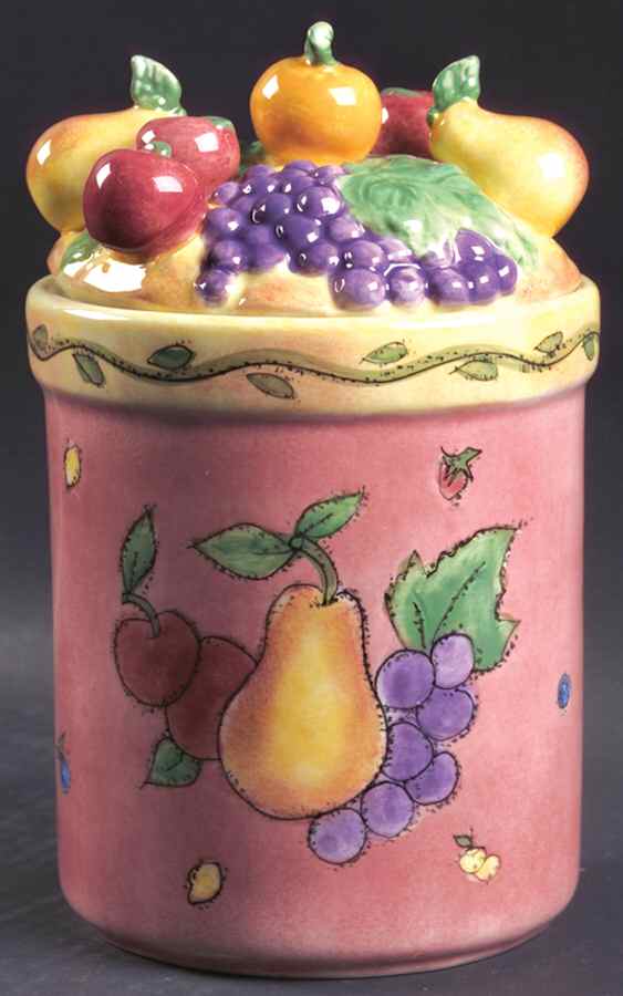 Sangria Small Canister & Lid by Sango-1