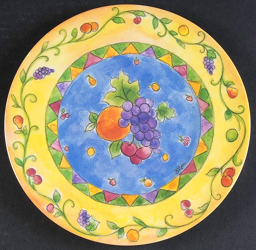 Sangria Melamine Salad Plate by Sango-1
