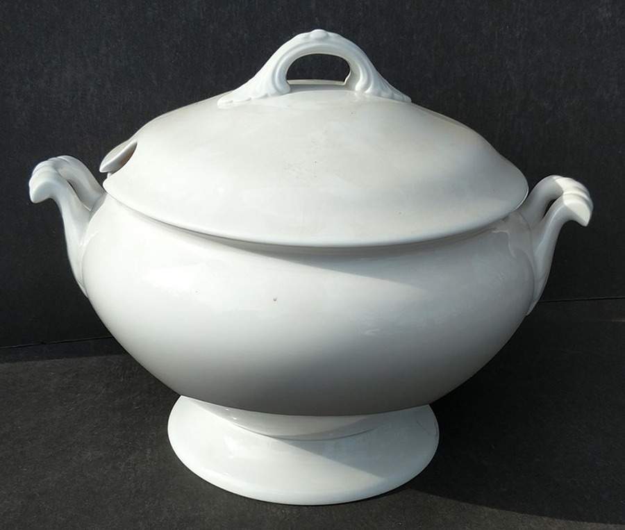 Regimental White Tureen &  Lid by Spode-1