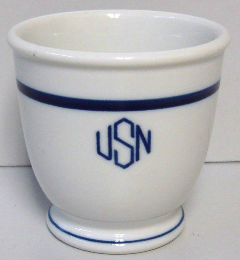 US Navy Mess Wardroom Officer Single Egg Cup by Shenango-1