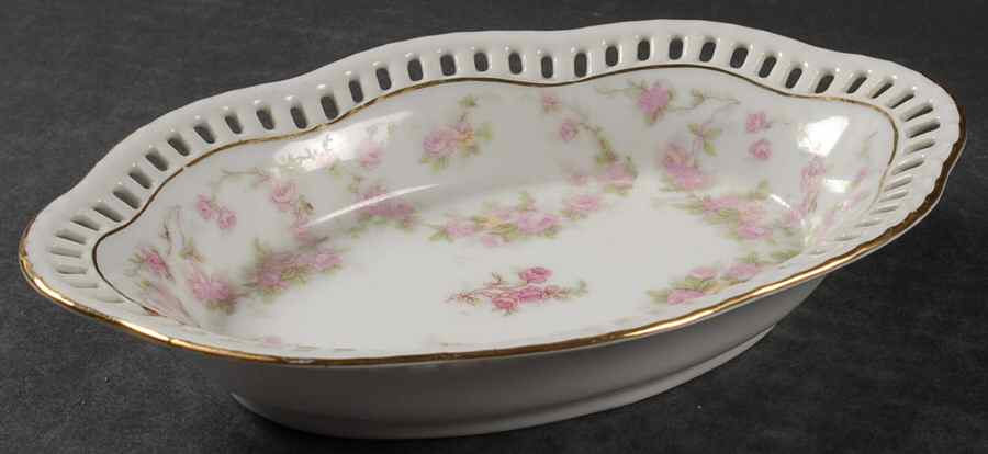 Bridal Rose (Pierced, Scalloped) Bon Bon by Schumann - Bavaria-1