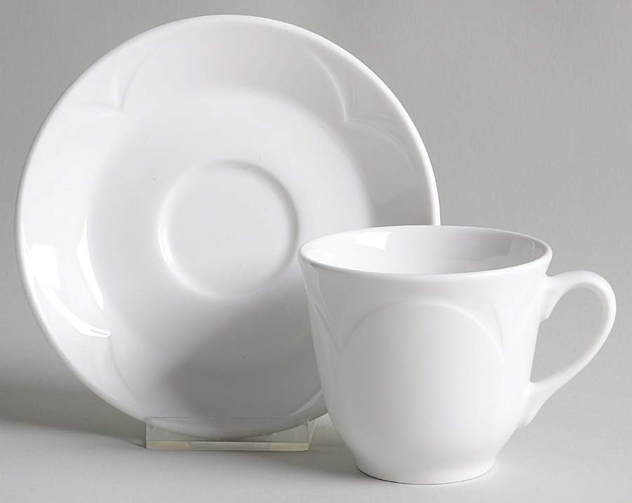 Bianco Flat Cup & Saucer Set by Steelite-1
