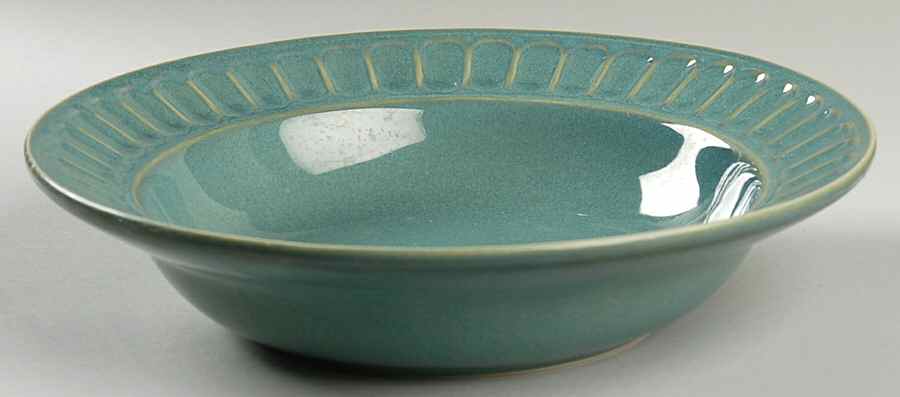 SAK14 Green (SAGE) Large Rim Soup Bowl by Sakura-1