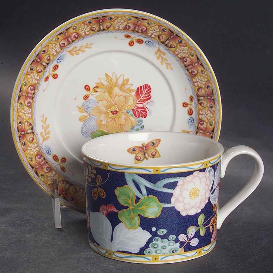 Java Flat Cup & Saucer Set by Spode-1