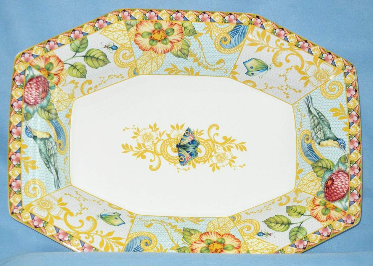 Sumatra 14" Rectangular Serving Platter by Spode-1