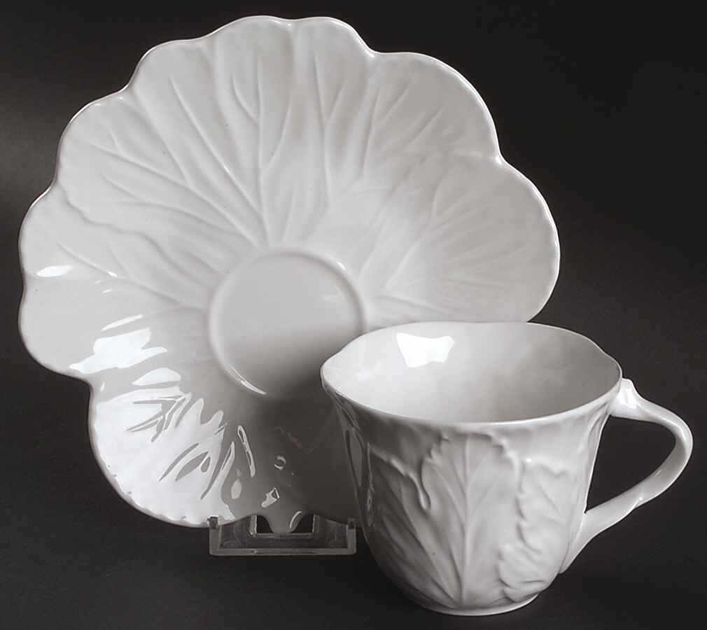 New England Flat Cup & Saucer Set by Spode-1