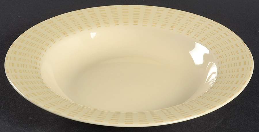 Champagne Large Rim Soup Bowl by Studio Nova-1
