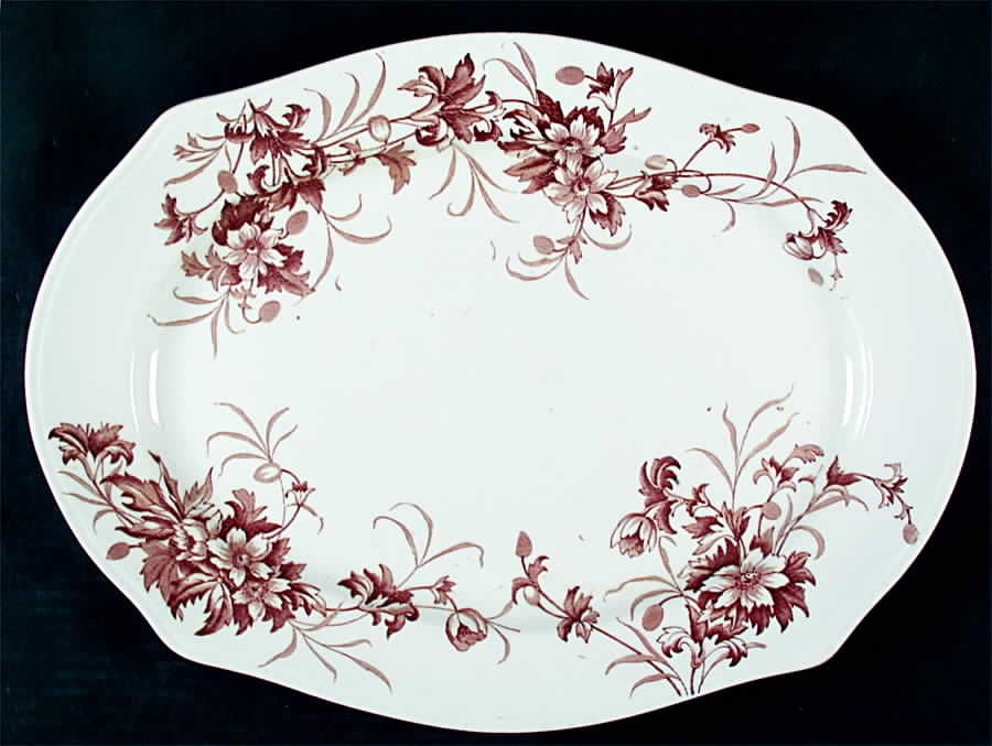 Anemone 16" Oval Serving Platter by Smith, Ford & Jones-1